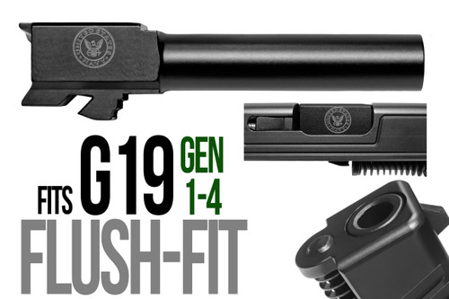 Coast Guard Logo Combat Armory barrel Fits Glock 19 New 9mm Match Grade Barrel threaded