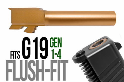 Fits Glock 17  9mm Match Barrel threaded in Copper