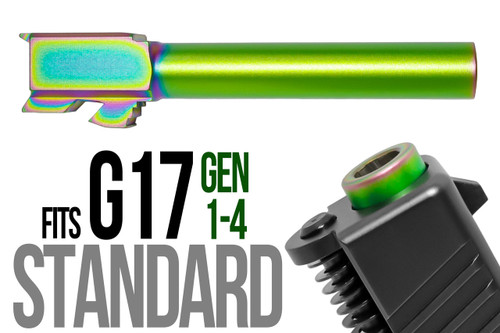 Fits Glock 17 9mm Match Barrel Threaded in Dark Earth