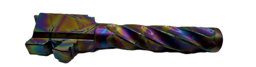 Fits Glock 17 9mm Match Chunky Spiral Fluted Threaded Barrel in Python