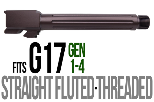 Fits Glock 17 9mm Match Golf Ball Dimpled Barrel in Black