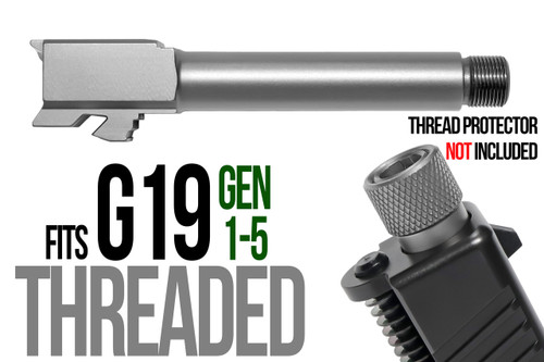 Fits Glock 17  9mm Match Grade Barrel Threaded in Gold