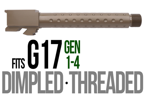 Fits Glock 17 9mm Match Straight Fluted Barrel in Dark Earth