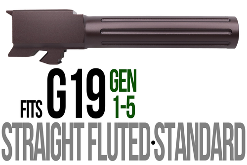 Fits Glock 17 9mm Match Straight Fluted Barrel in Plum