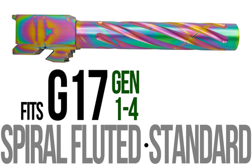 Fits Glock 17 9mm Match Thick Spiral Fluted Barrel Threaded in Python
