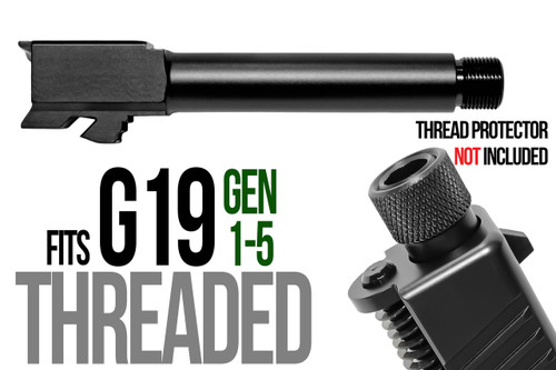 Fits Glock 17 New  9mm Match Grade Barrel threaded