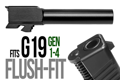 Fits Glock 19 9mm Flush Fit Barrel in Plum