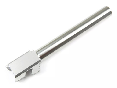 Fits Glock 19 9mm Match 5 Sided Flat Fluted Barrel in Naked Stainless Steel
