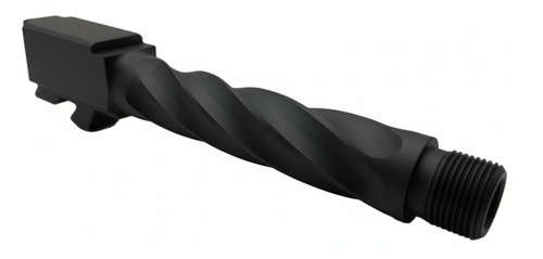 Fits Glock 19 9mm Match Chunky Spiral Fluted Barrel in Black
