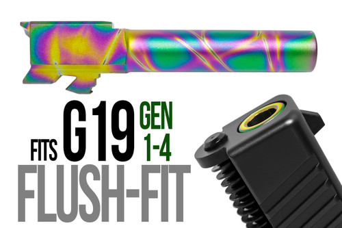 Fits Glock 19 9mm Match Grade Barrel Golf Ball Dimpled in Python