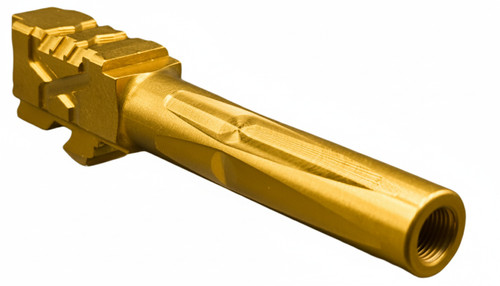 Fits Glock 19 9mm Match Straight Fluted Barrel 2 Tone in Gold