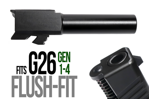 Fits Glock 19 9mm Match Thick Spiral Fluted Barrel Threaded in Python