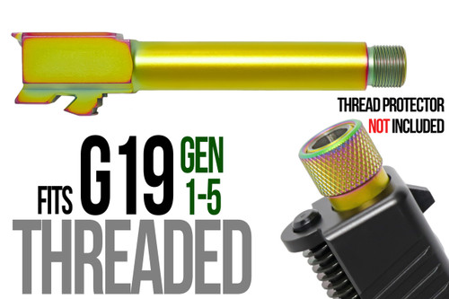 Fits Glock 19 New  9mm Match Grade Barrel threaded in Dark Earth