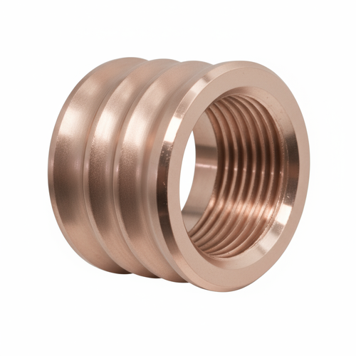 Thread Protector 1/2 x 28 (9mm & .357SIG Barrel) Knurled Straight Fluted in Rose Gold