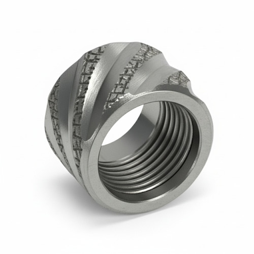 Thread Protector 1/2 x 28 (9mm & .357SIG Barrel) Knurled Thick Spiral in Black